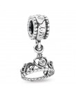 Srebro 925 Minnie Mickey łańcuch bezpieczeństwa korona chłopiec wisiorek Fit Pandora Charms bransoletki DIY kobiety srebro orygi