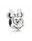 Srebro 925 Minnie Mickey łańcuch bezpieczeństwa korona chłopiec wisiorek Fit Pandora Charms bransoletki DIY kobiety srebro orygi