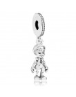 Srebro 925 Minnie Mickey łańcuch bezpieczeństwa korona chłopiec wisiorek Fit Pandora Charms bransoletki DIY kobiety srebro orygi