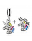 2 sztuk/partia oferta specjalna miłość gwiazda Rainbow Charms koraliki Fit Pandora bransoletka i naszyjniki dla kobiet DIY tworz