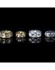 100 sztuk Rhinestone Spacer koraliki 6/8/10mm Fit kobiety DIY wyrób biżuterii bransoletka naszyjnik kolczyki ozdobiony paciorkam