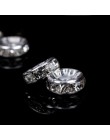 100 sztuk Rhinestone Spacer koraliki 6/8/10mm Fit kobiety DIY wyrób biżuterii bransoletka naszyjnik kolczyki ozdobiony paciorkam