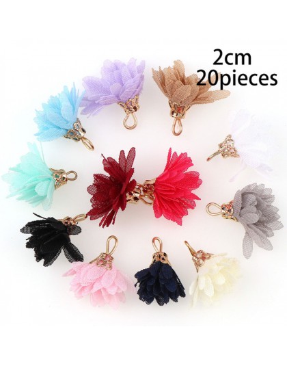 10 ~ 30 sztuk mieszane rodzaje Tassel ustalenia kwiat jedwabiu poliester Charms kropla wisiorek kolczyk Tassel dla biżuterii DIY