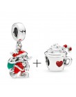 2 sztuk/partia oferta specjalna czerwony szczęście kot i Mickey koraliki Charms Fit Pandora bransoletka i naszyjniki dla kobiet 