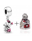 2 sztuk/partia oferta specjalna czerwony szczęście kot i Mickey koraliki Charms Fit Pandora bransoletka i naszyjniki dla kobiet 