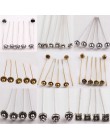 20 sztuk 50mm antyczne srebro kwiat głowy szpilki do tworzenia biżuterii Diy koraliki Ball Pins igły ustalenia kobiety biżuteria