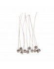 20 sztuk 50mm antyczne srebro kwiat głowy szpilki do tworzenia biżuterii Diy koraliki Ball Pins igły ustalenia kobiety biżuteria