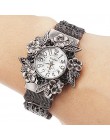 Pulsera Hombre 2019 XINHUA tarcza ze stali nierdzewnej zegarki kwarcowe dla kobiet modna bransoletka zegarki kwiat kwarcowy zega