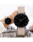 Montre Femme 2019 prosty Damski Zegarek kwarcowy zegarki skórzany pasek Damski Zegarek Damski zegarki damskie