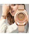 YOLAKO kobiety zegarki bransoletka nowy kwarc zegar zegarki damskie Relogio Feminino diament Reloj Mujer Hot montre femme 533