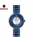 New Arrival Top luksusowa marka Kademan damski zegarek kwarcowy moda damska zegarek kryształowy diament wodoodporny Montre Femme