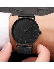 2019 Montre Femme nowoczesne kobiety zegarek moda czarny kwarc zegarek kobiety opaska siatkowa proste zegarki luksusowe panie Re