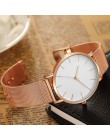 2019 Montre Femme nowoczesne kobiety zegarek moda czarny kwarc zegarek kobiety opaska siatkowa proste zegarki luksusowe panie Re