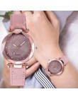 2020 kobiet Starry Sky Wrist Watch skóra Casual romantyczny Rhinestone projektant panie zegar prosta sukienka Gfit Montre Femme 