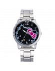 Kobiety Sliver zegarek zegarki ze stali nierdzewnej kobiety Top marka luksusowy zegar panie Wrist Watch Relogio Feminino