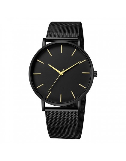 2019 Montre Femme nowoczesne kobiety zegarek moda czarny kwarc zegarek kobiety opaska siatkowa proste zegarki luksusowe panie Re