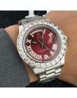 Damskie zegarki Top marka luksusowe kobiety zegarki duży diament mężczyźni Wrist Watch Quartz Ro'le zegar reloj mujer relogio fe