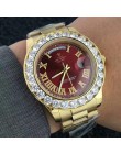 Damskie zegarki Top marka luksusowe kobiety zegarki duży diament mężczyźni Wrist Watch Quartz Ro'le zegar reloj mujer relogio fe