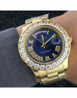 Damskie zegarki Top marka luksusowe kobiety zegarki duży diament mężczyźni Wrist Watch Quartz Ro'le zegar reloj mujer relogio fe