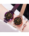 Reloj mujer luksusowe kobiety zegarki Starry Sky kobiet magnetyczne zegar zegarek kwarcowy zegarek mody panie zegarek na rękę re