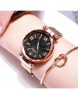 Reloj mujer luksusowe kobiety zegarki Starry Sky kobiet magnetyczne zegar zegarek kwarcowy zegarek mody panie zegarek na rękę re