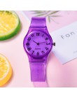 Dropshipping panie silikonowy zegarek kobiety dorywczo gumy galaretki żel kwarcowy zegar bransoletka sukienka Wrist Watch Relogi