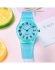 Dropshipping panie silikonowy zegarek kobiety dorywczo gumy galaretki żel kwarcowy zegar bransoletka sukienka Wrist Watch Relogi