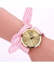 Zegarki damskie relojes mujer lato styl moda kobiety pasek kwiatowe tkaniny bransoletka kwarcowa zegarek zegarek montre femme Ff