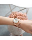 Nowy CURREN moda luksusowe Rhinestone Dial Quartz zegarki kobiety zegar wodoodporny ze stali nierdzewnej pasek na rękę dla panie