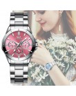 CHENXI 019A kobiety moda luksusowe zegarki damskie zegarki kwarcowe panie luksusowe Rhinestone Dial zegar wodoodporny Reloj Muje