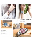 CHENXI 019A kobiety moda luksusowe zegarki damskie zegarki kwarcowe panie luksusowe Rhinestone Dial zegar wodoodporny Reloj Muje