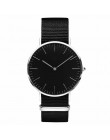 Simple Style Quartz Clock No Logo Ultra-thin Military Army Leather Watches