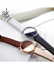 SK luksusowe skórzane zegarki kobiety kreatywny moda zegarki kwarcowe dla Reloj Mujer 2018 panie Wrist Watch SHENGKE relogio fem