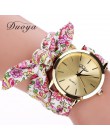 Moda damska gwiazda kwiatowa łuk zegarek szalik zespół Party Casual zegarek relogio feminino Montre Femme kobiety prezent 328