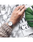 SK Super cienki srebrny Mesh zegarki ze stali nierdzewnej kobiety Top marka luksusowy zegar panie Wrist Watch Lady Relogio Femin