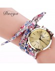 Moda damska gwiazda kwiatowa łuk zegarek szalik zespół Party Casual zegarek relogio feminino Montre Femme kobiety prezent 328