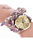 Moda damska gwiazda kwiatowa łuk zegarek szalik zespół Party Casual zegarek relogio feminino Montre Femme kobiety prezent 328