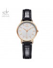 SK Super cienki srebrny Mesh zegarki ze stali nierdzewnej kobiety Top marka luksusowy zegar panie Wrist Watch Lady Relogio Femin