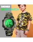 SKMEI Military Kids Sport zegarki 50M wodoodporny elektroniczny zegarek na rękę Stop Watch zegar cyfrowy zegarek dla dzieci dla 