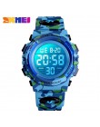 SKMEI Military Kids Sport zegarki 50M wodoodporny elektroniczny zegarek na rękę Stop Watch zegar cyfrowy zegarek dla dzieci dla 