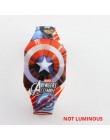 Nowy Luminous księżniczka elza dzieci zegarki dzieci Spiderman Avengers Cartoon wzór LED zegarek dziewczęcy Reloj Infantil zegar