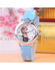 Frozen Watch Kids Princess Elsa Cartoon Watches Children Girls Gifts Coloring Fashion Leather Quartz Wrist Watches Clock