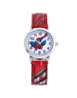 Dzieci SpiderMan zegarek 2019 nowy stylowy dla dzieci Cute Cartoon zegarek skóra Watchband Casual studentów zegar