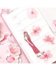 45 sztuk/paczka Sakura pokaż zestaw naklejek dekoracyjne naklejki papiernicze Scrapbooking Diy pamiętnik Album Stick Label