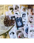 20-50 sztuk Vintage Victoria dziewczyna znaczek pocztowy pieczęć naklejki dziennik materiał Diy Ablum Diary Scrapbooking etykiet