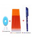 12/20 sztuk/zestaw Office Gel Pen wymazywalna Refill Rod zmazywalny długopis zmywalny uchwyt 0.5mm niebieski czarny zielony atra