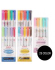 3 sztuk lub 5 sztuk/zestaw japonia zebra łagodny liner dwugłowy fluorescencyjny długopis kreatywny zakreślacze marker szkolne ka