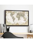 Najnowszy Vintage mapa świata Home Decoration szczegółowy antyczny plakat ścienna tablica papier retro matowy papier pakowy 28*1