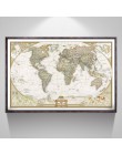 Najnowszy Vintage mapa świata Home Decoration szczegółowy antyczny plakat ścienna tablica papier retro matowy papier pakowy 28*1