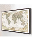 Najnowszy Vintage mapa świata Home Decoration szczegółowy antyczny plakat ścienna tablica papier retro matowy papier pakowy 28*1